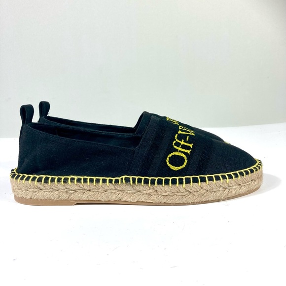 Off-White Bookish Logo Espadrille Black Size 38 NEW - Picture 13 of 17